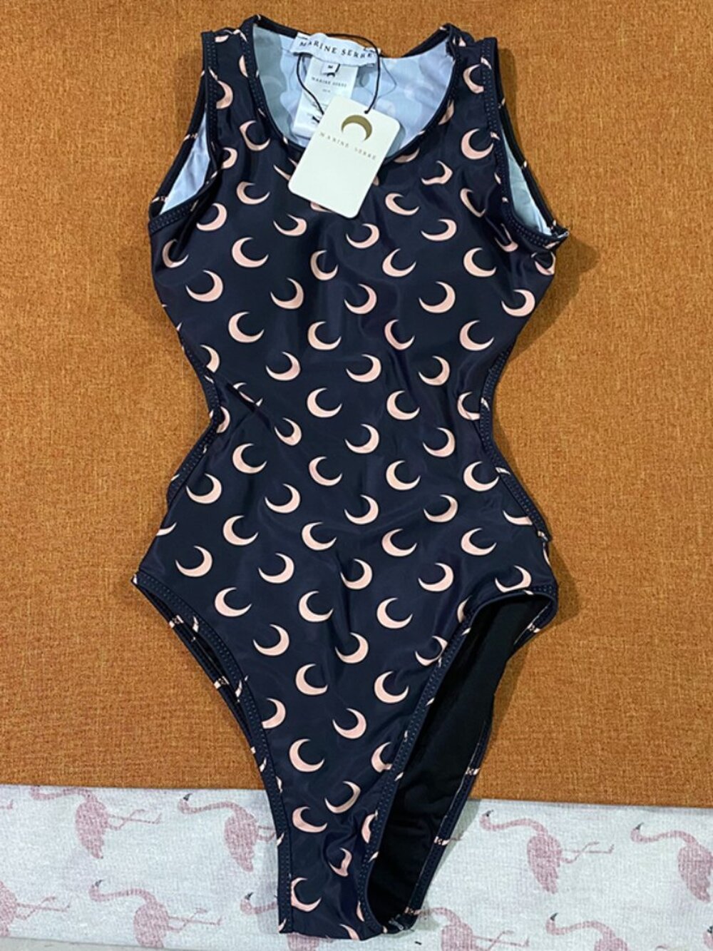 Navy Blue Marine Serre Moon One-Piece Swimsuit